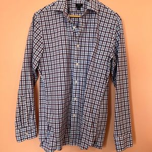 Purple and blue gingham J. Crew Factory Thompson shirt size medium